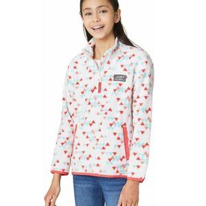 Eddie Bauer Girls Quest Quarter Zip Fleece Pullover Sweater - S
